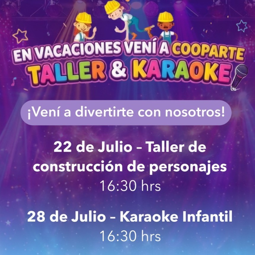 VACACIONES DE INVIERNO PARA COOPARTE: Actividades en la CES para los m&aacute;s chicos