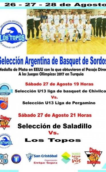 Selección Argentina de Sordos enfrenta al primer equipo de Ciudad de Saladillo