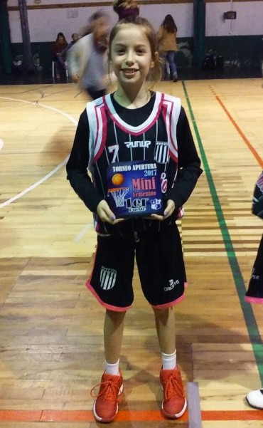 Belén Rojas juega hoy la eliminatoria de selecciones sub13 en Mar del Plata