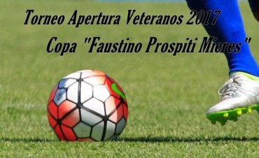 Programa de la 15° fecha del Torneo de Veteranos “Faustino Mieres”