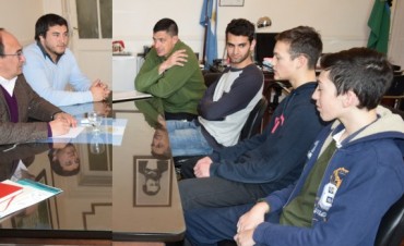 Jose Luis Salomón recibió a Santiago Mazza y Lucas Ruiz