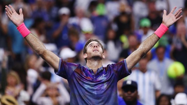 Delpo sacó a flote un partidazo y pasó a cuartos del US Open