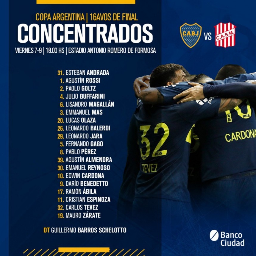 Boca juega este viernes en Formosa