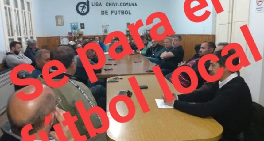 Se para el fútbol local en Chivilcoy por tiempo indeterminado