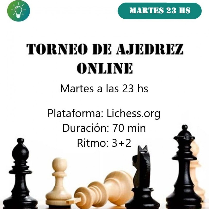 Nuevo certamen de Ajedrez Virtual en Saladillo