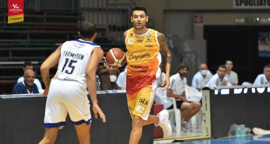 Carlos Delfino la rompió en su debut con Pesaro en Italia