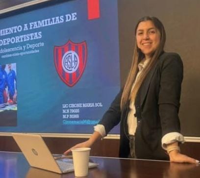  Maria Sol Cirone: Charla para Padres de jovenes Deportistas en San Lorenzo