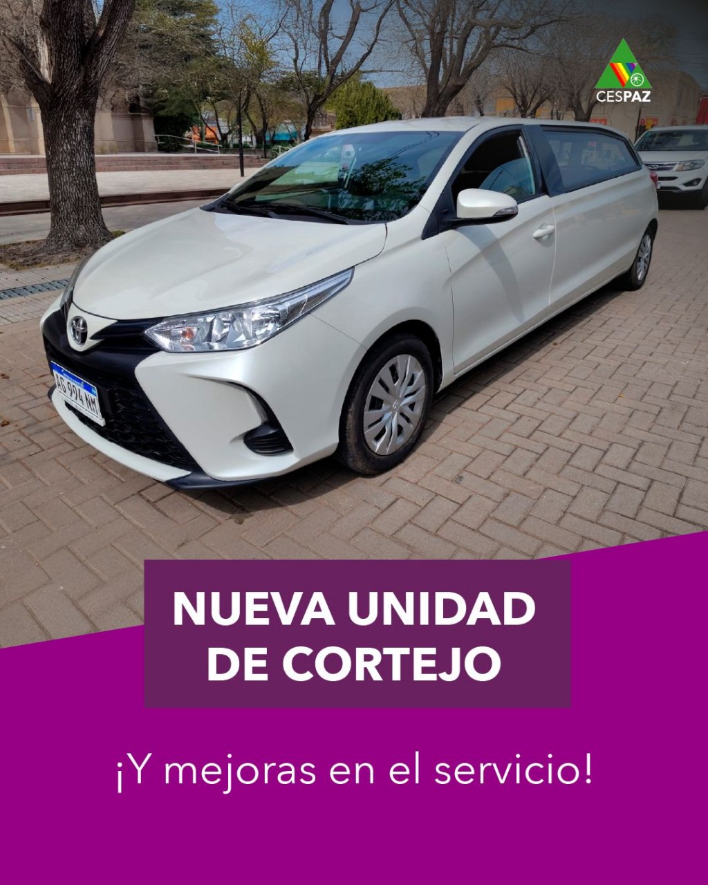 CESPAZ SE RENUEVA: Nueva unidad de cortejo y mejoras en el servicio