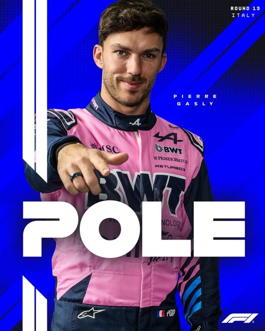Hist&oacute;rica clasificaci&oacute;n de Alpine: Gasly meti&oacute; la pole en Monza y Colapinto largar&aacute; en la P7 