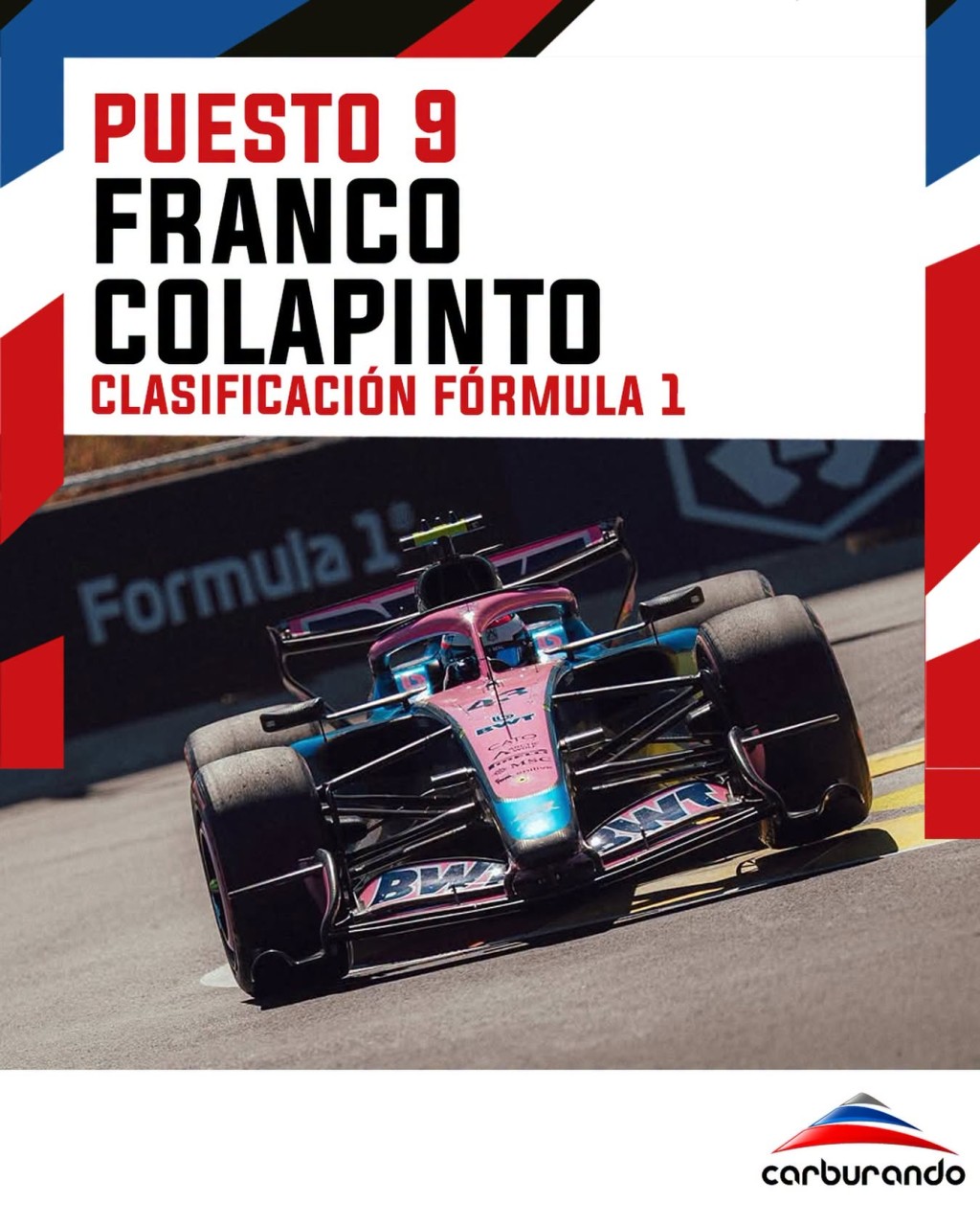 &iexcl;Gran clasificaci&oacute;n de Franco Colapinto en Madrid! 