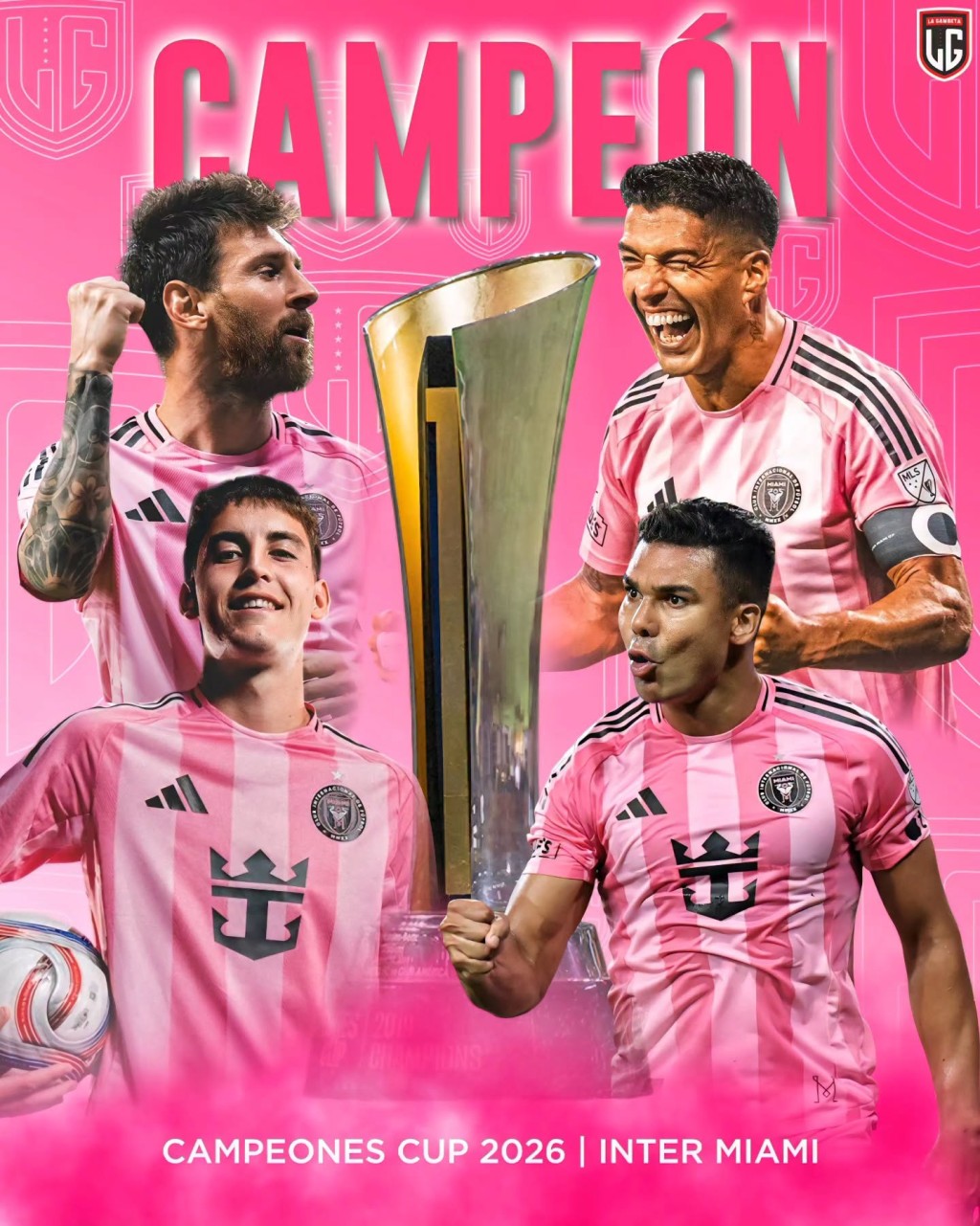 Con un gol y otra gran actuaci&oacute;n de Messi, Inter Miami gan&oacute; la Copa de Campeones 