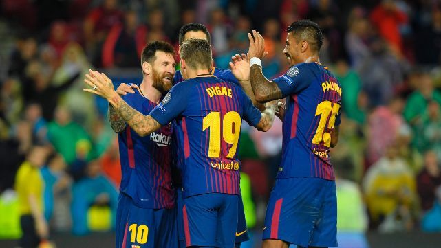 Con gol de Messi, el Barça ganó por la Champions