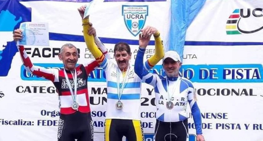 Miguel Lubo medalla de Oro en el campeonato argentino de Pista máster