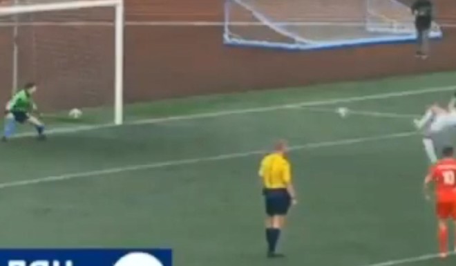 El gol de penal más raro de la historia