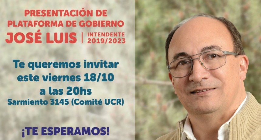 Presentación de la Plataforma de José Luis Salomón (2019/2023)