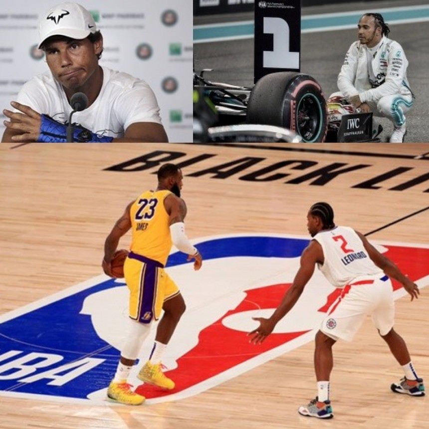 Lebron (35), Hamilton (35), Nadal (34), brillaron en un fin de semana a todo deporte