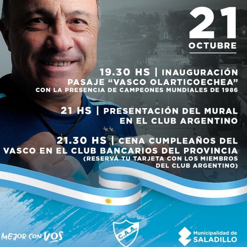 ESTE VIERNES: INAUGURACIÓN DEL PASAJE “JULIO JORGE OLARTICOECHEA” 