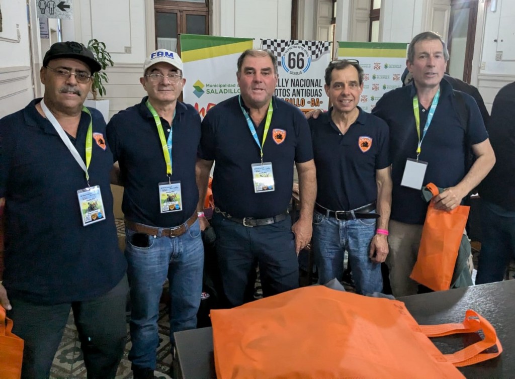 Se inició la gran movida del 66° Rally Nacional de Motos Antiguas en Saladillo