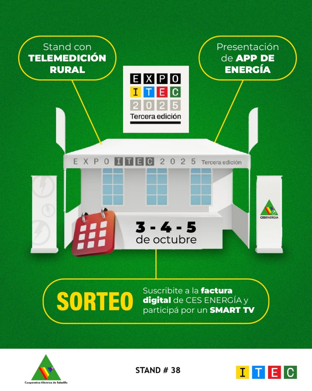  CON BUENA ENERGÍA: La CES apuesta todo al Desarrollo local en la Expo ITEC 025 y Rural de Saladillo