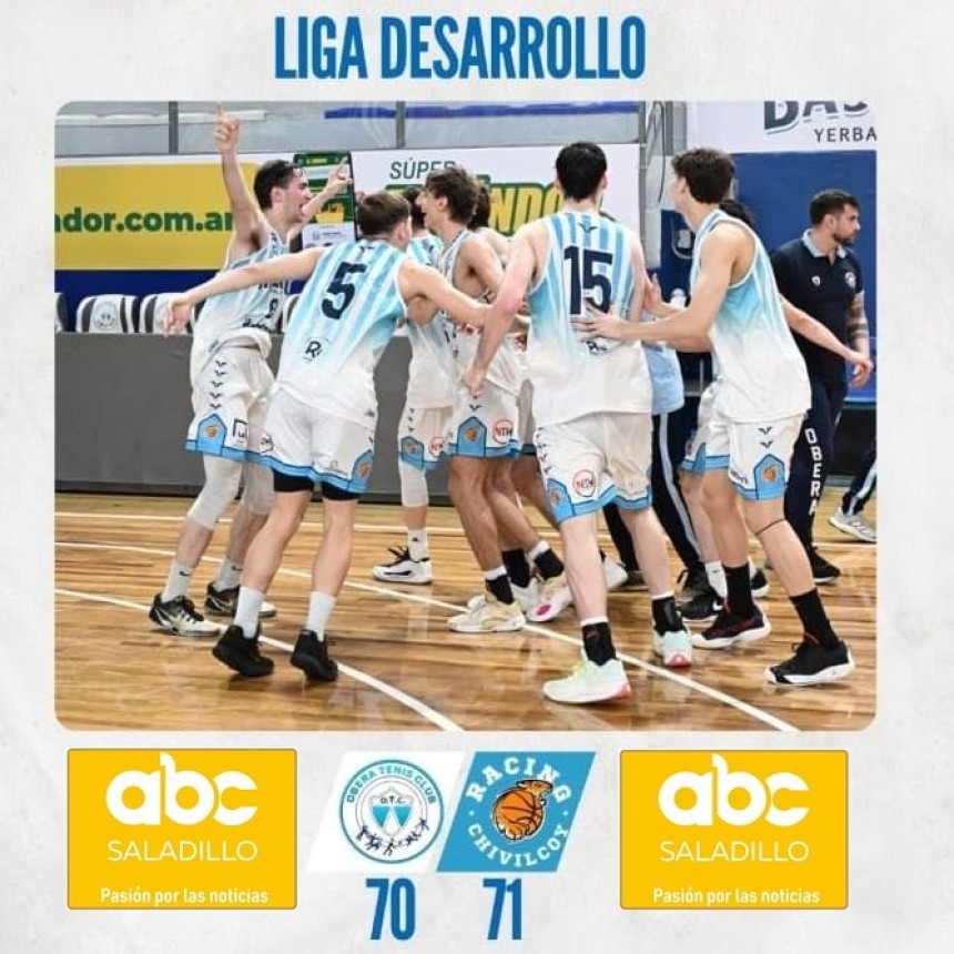 B&aacute;squet: Gran triunfo de Racing (Ch), con Tomas Del&iacute;a y Tiziano Bruno en la Liga de Desarrollo