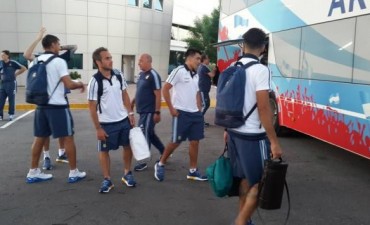 La Selección Argentina ya está en Belo Horizonte y espera por Messi