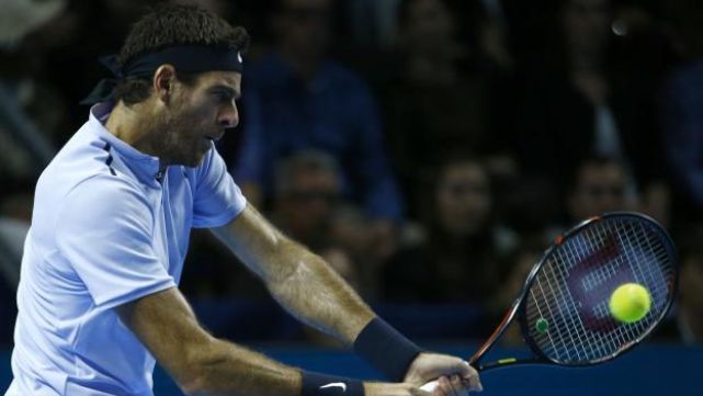 Delpo ni transpiró para ganar en el debut en París