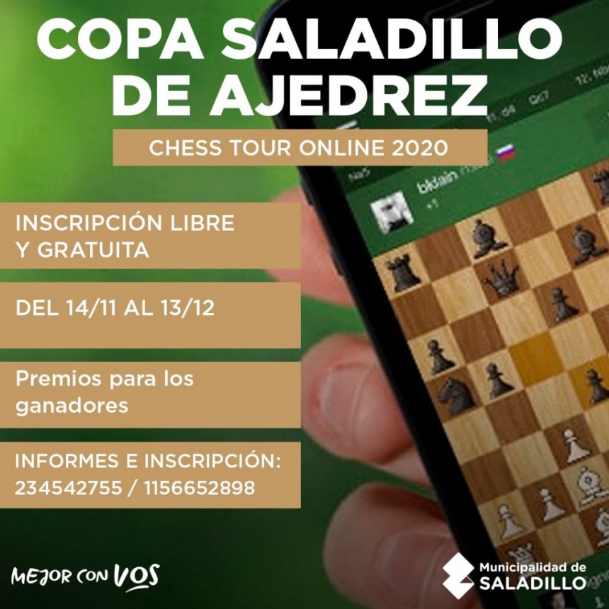 TORNEO DE AJEDREZ COPA SALADILLO CHESS TOUR ONLINE 2020