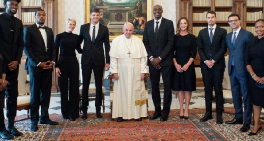 Histórica reunión del Papa con jugadores de la NBA