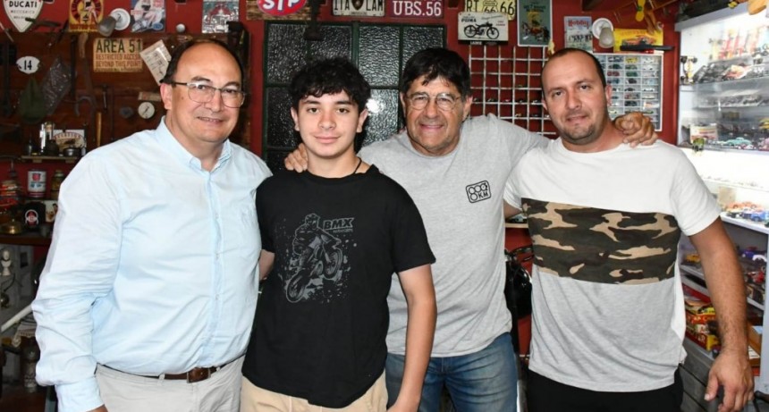 René Zanatta estuvo en Saladillo junto a José Luis Salomón y Valentín Valor
