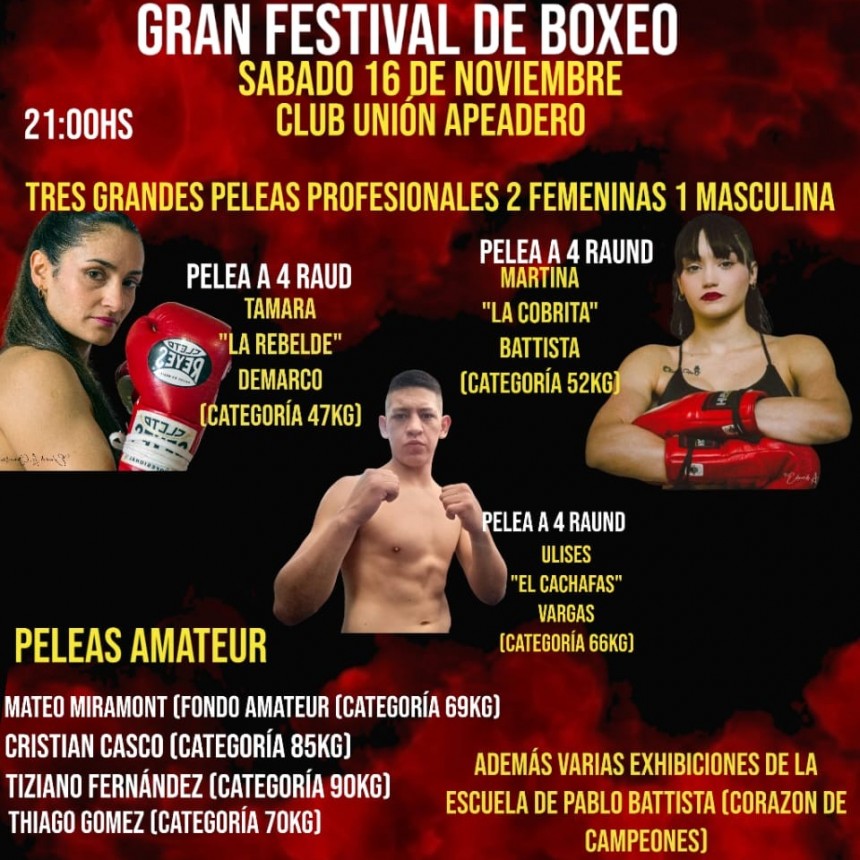 GRAN NOCHE DE BOX EN SALADILLO 