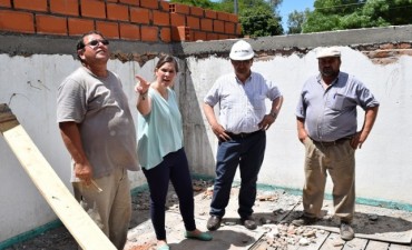 Trabajos en el Club Social y Deportivo Cazón