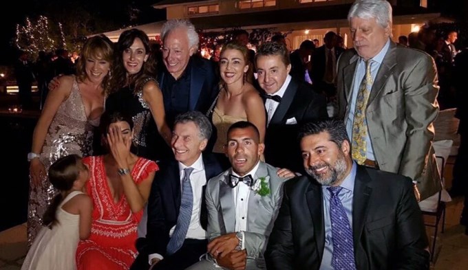 ¿Qué hizo Macri en el casamiento de Carlos Tevez?