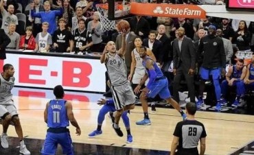 Manu Ginóbili le dio la victoria a San Antonio Spurs en la última jugada