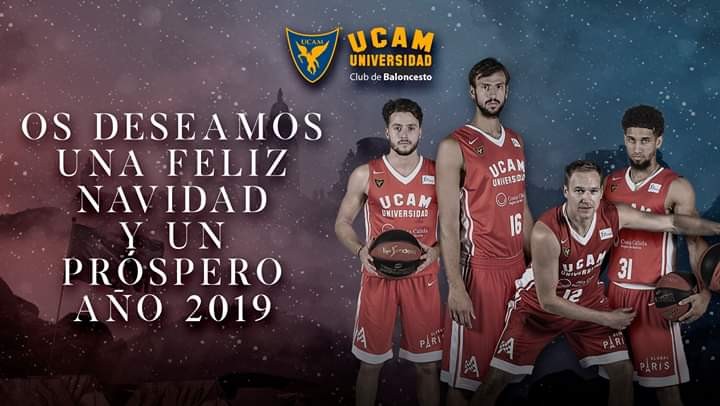 Desde el UCAM MurciaCB, os deseamos una Feliz Navidad y un próspero año nuevo