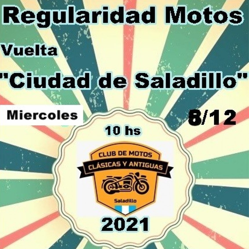 En Toledo: Se realiza la Vuelta “Ciudad de Saladillo” para Motos Antiguas