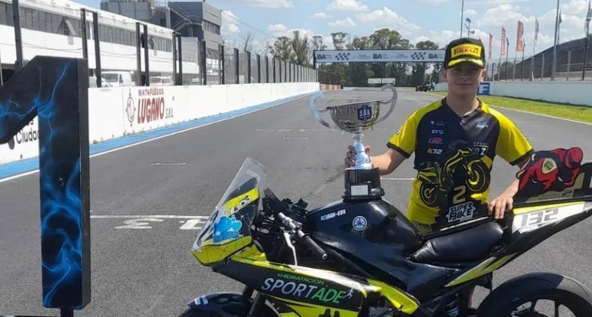 Valentín Valor campeón del Superbike Bonaerense y subcampeón argentino 